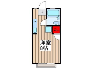 ペガサス西棟の物件間取画像